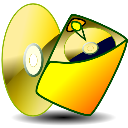 Yellow dvd icon - Free yellow dvd icons